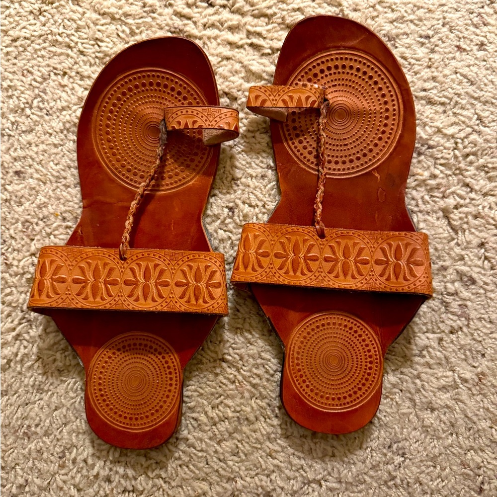 Handmade Brown Leather Sandals